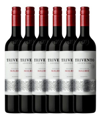 Vino Tinto Trivento Reserve Malbec 750ml Caja X6 - Gobar®