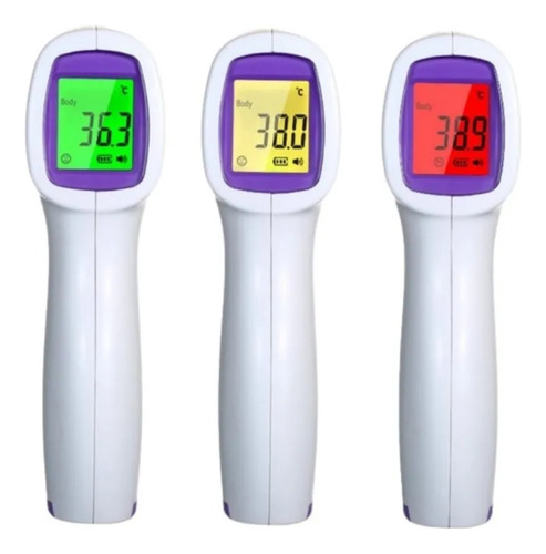 Termómetro Digital Infrarrojo Temperatura Sin Contacto Blanco