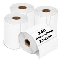 Comprar Rollo 250 Etiqueta Termica Adhesiva 7.5x5cm Pack 5 Rollos