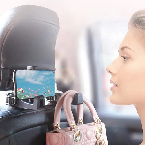 Gancho Para Reposacabezas De Coche Y Soporte Para Teléfono C