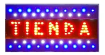 Comprar Cartel Led Tienda Abierto Merceria O La Q`quieras Xmayor X10