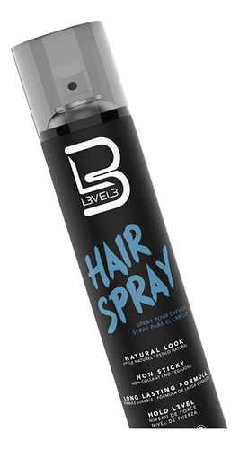 Level 3 Hair Spray Natural Look Fijacion Fuerte Pelo