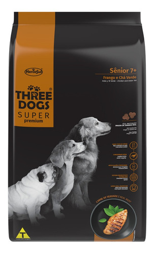 Comida Perro Three Dogs Senior 15+2k Con Regalo