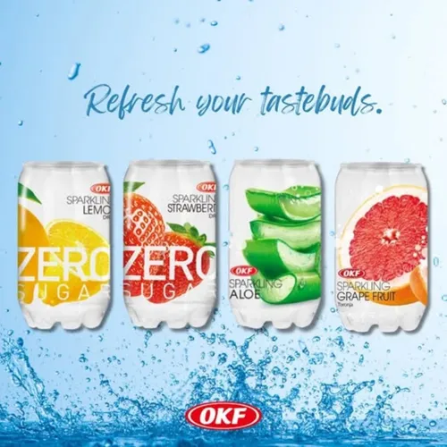 Soda Sabor Uva Zero Sugar Okf X 350 Ml Origen Korea