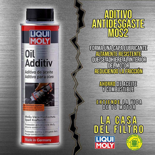 Aditivo Antifriccion Aceite Oil Additiv Mos2 Liquimoly 300ml