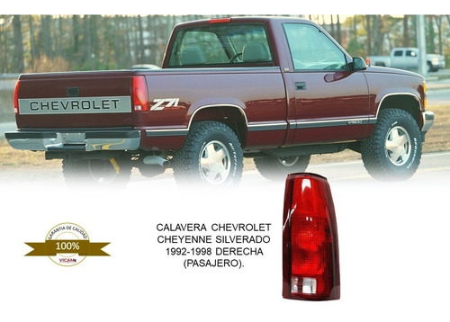 Calavera Cheyenne Silverado 1992-1998 Derecha (pasajero)