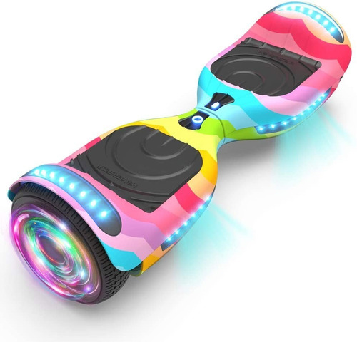 Patineta Electrica Hoverboard 6.5' Scooter Bluetooth Rainbow