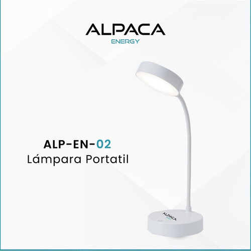 Lampara Velador Portátil Alpaca Led Carga Usb Alp-en-02