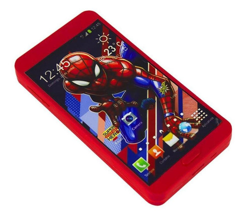 Celular De Brinquedo Smartphone Spiderman Princesas Com Som