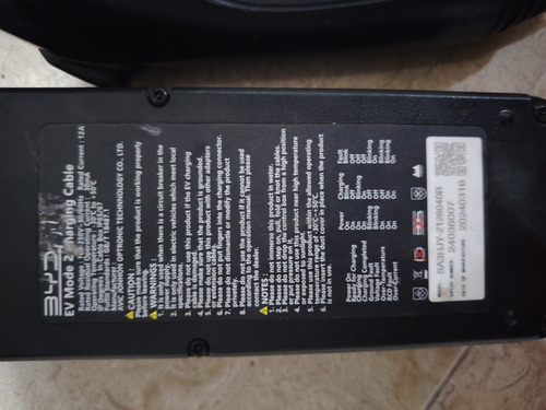 Cargador De Batería Híbrida Emergencia Byd 110v 220v (Usado)