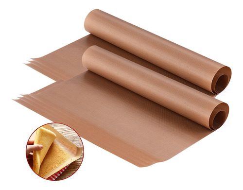 Papel Engrasado, Marrón, Antiadherente, Resistente Al Calor
