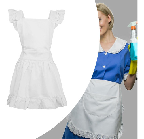 Delantal De Camarera, Delantal De Cocina Ajustable Del S
