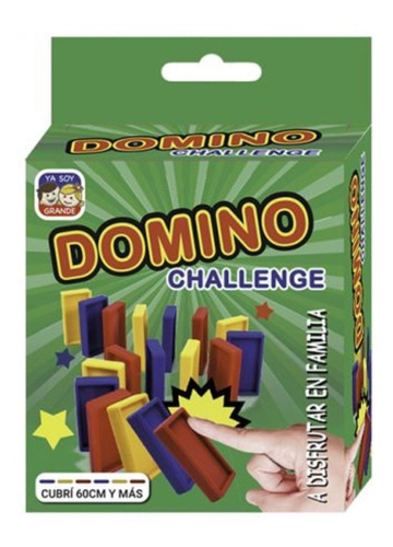 Imagen 1 de 2 de Juego Juguete Domino Challenge 30 Fichas Familiar Premium