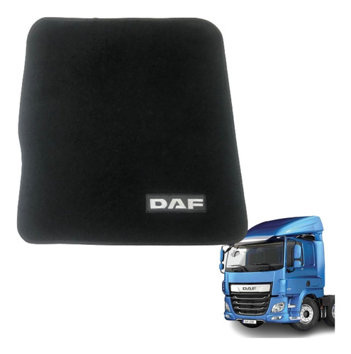 Tapete Carpete Preto Caminhão Daf Modelado Cor Preta Carona