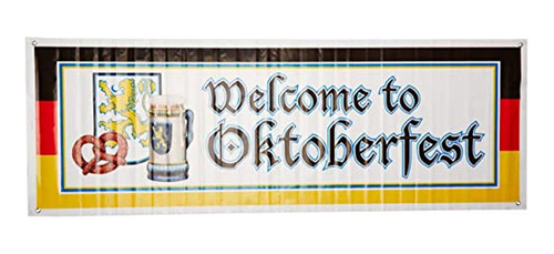 Cartel De Bienvenida Al Oktoberfest Accesorio Para Fiesta 1 