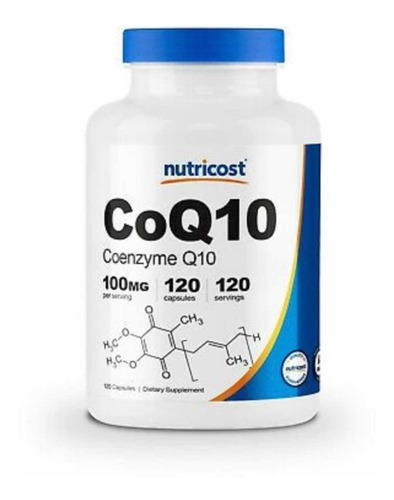 Coenzima Q10 Coq10 Nutricost 100 Mg X 120 Caps Importado Usa