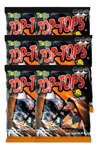 Top-tops Totopos Totis Nachos Chile Queso 60 Pz 52 G C/u