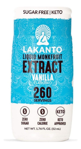 Lakanto Extracto De Monkfruit Sabor Vainilla 52 Ml