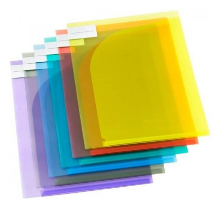 Sobre De Plastico Porta Documentos Pointer Colores Surtidos