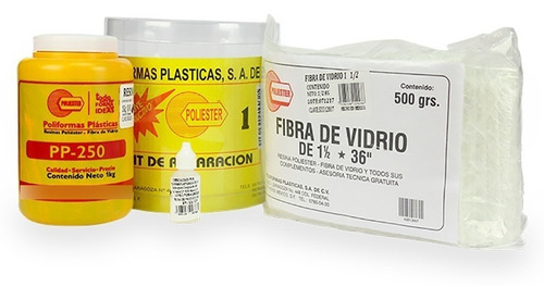 Kit De Resina Y Fibra De Vidrio