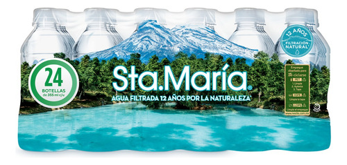 Agua Natural Santa María 355ml Pack De 24 Unidades