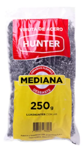Viruta De Acero Mediana Hunter - Bolsa De 250grs.