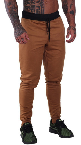 Imagem 2 de 6 de Kit 3 Calças De Marca Masculinas Em Moletom Recorte Jogger