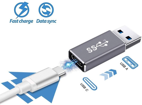 Adaptador - Usb-c 3.1 Hembra A Usb 3.1 Gen 2 Macho - 10gbps