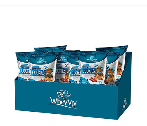 Wheyviv Fit C/ Whey Protein Biscoito De Cookie 45g X20