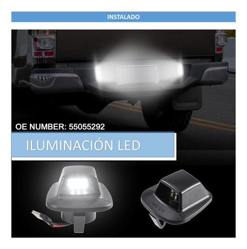 Lampara Matricula Trasera Para Dodge Dakota 2005