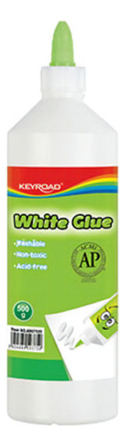 Adhesivo Vinílico Keyroad Pegamento Cola Blanca 500gr Color Blanco