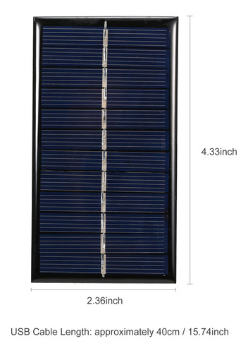 Cargador De Panel Solar Con Panel Solar, Teléfono Pequeño Co