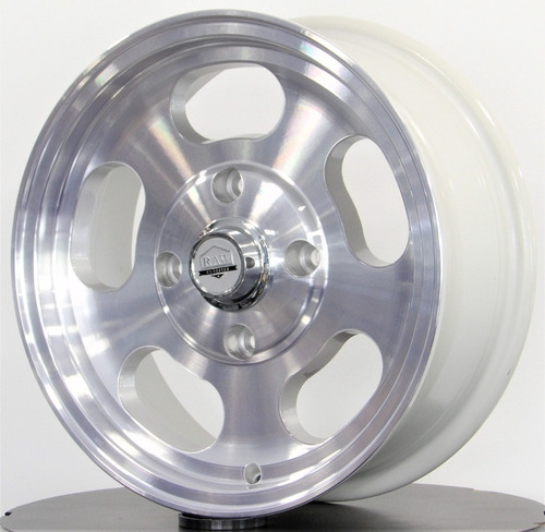Rodas Raw Classic Aro 15 Dish (4x130) Fusca (jogo) + Bicos Cor Prata Diamantada