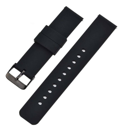 Pulseira 22mm Silicone Casual Pinos Engate Rápido Relógio E