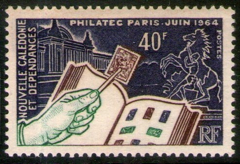 Nueva Caledonia Sello Mint Expo Filatelia De París Año 1964 