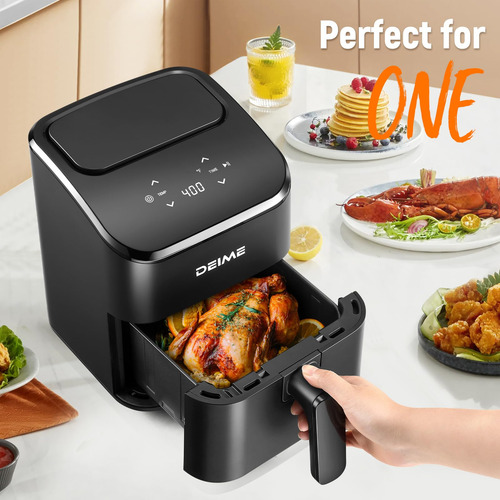 Air Fryer Deime Para Hornear Asado, 3 Litros, 4 En 1, Recali