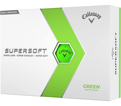 Pelotas De Golf Callaway Supersoft 12b Pk 2023 - Verde