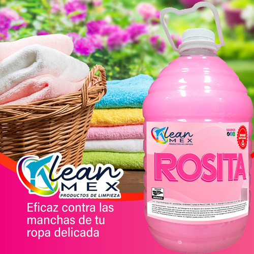 Detergente Líquido Tipo Vel Rosita Ropa Delicada Rosita 10lt