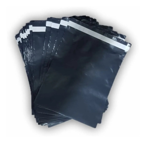 500 Bolsas Ecommerce Lisa Negra Nº3 42x54 C/adh Inviolable