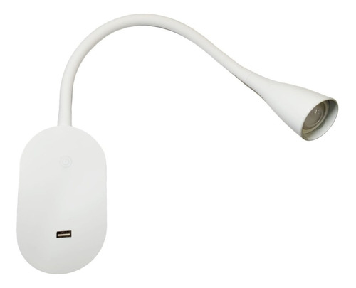 Velador Led Pared Lampara Flexible Touch Dimmer Con Usb 