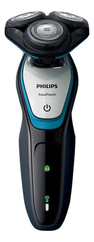 Afeitadora Philips AquaTouch S5070 gris oscuro y azul turquesa 100V/240V