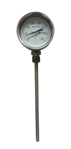Termometro 2 Angular 0-350 Haste 200mm 1/2 Ino