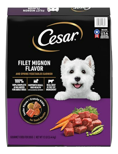 Alimento Seco Para Perros Adultos De Raza Pequeña Cesar Sabo