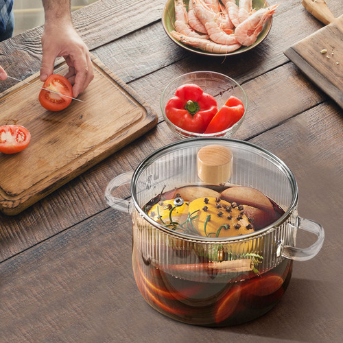Olla De Estofado Con Patrón Vertical Para Hacer Sopa, Engros