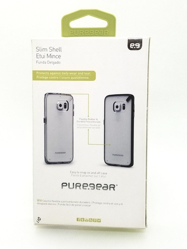 Case Funda Puregear Slim Shell Para Galaxy S6 Edge (clear)