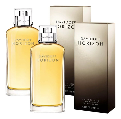 Paquete Horizon Davidoff 125ml Caballero Original 2 Pzas