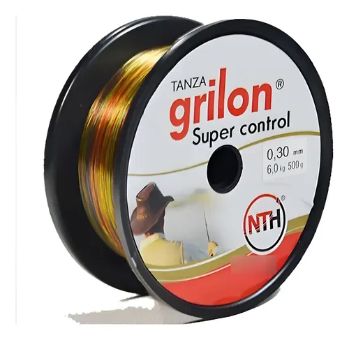Tanza Pesca Grilon Super Control 035mm Resiste 9.2 Multicolo Rojo