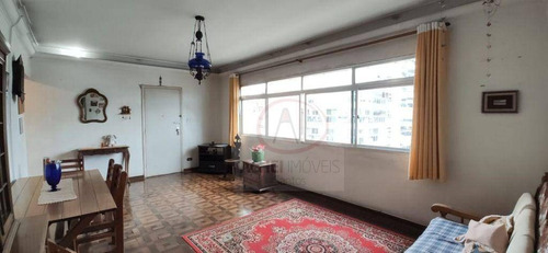 Imagem 2 de 18 de Apartamento Com 3 Dormitórios, Andar Alto, Vista Livre, 1 Vaga, À Venda, 128 M² Por R$ 480.000 - Boqueirão - Santos/sp - Ap8547