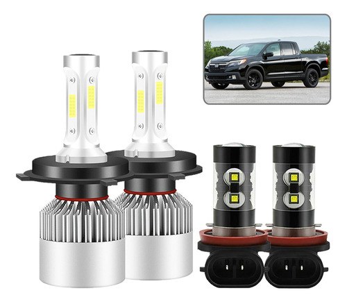 Kit Faros Led 8000lm Luz Alta Y Baja/niebla Para Para Honda