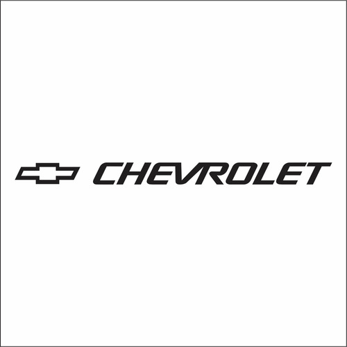 Logo Chevrolet En Adhesivo 60cm Para Todo Tipo De Vehículos